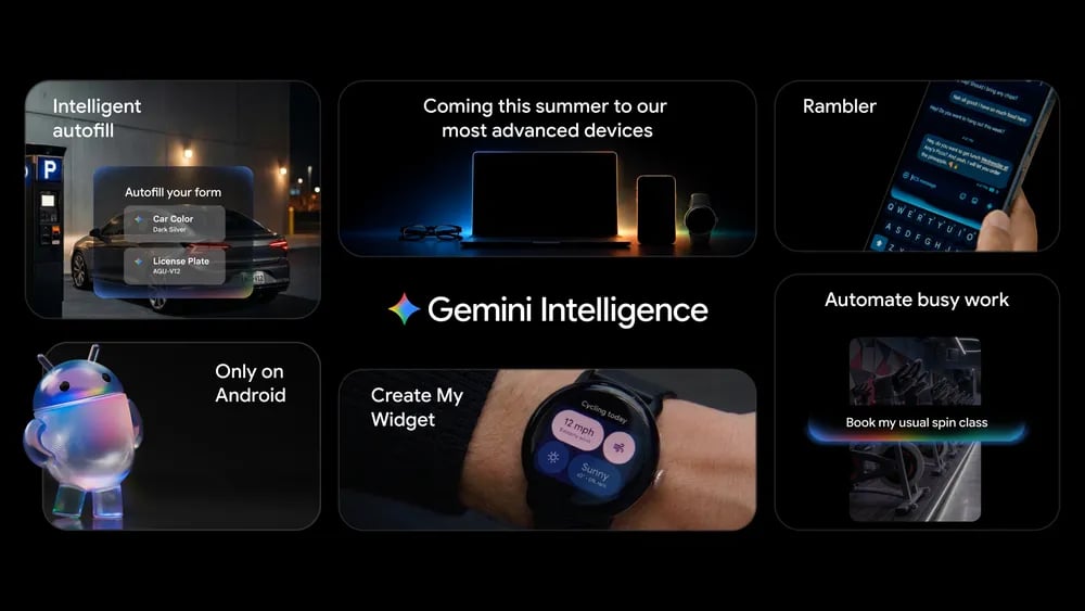 Google Gemini AI intelligence interface on Android replacing Google Assistant