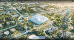 Screenshot of Google Earth's AI image generation tool that allowed users to superimpose synthetic imagery over real satellite maps