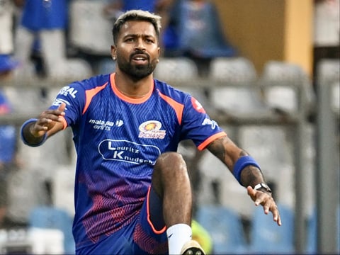 Hardik Pandya as Mumbai Indians captain during IPL 2026