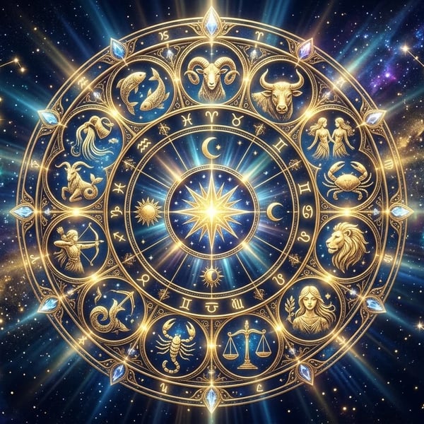 Horoscope today 2 August 2026 showing the Moon moving from Pisces into Aries with Saturn and Neptune retrograde for all 12 zodiac signs