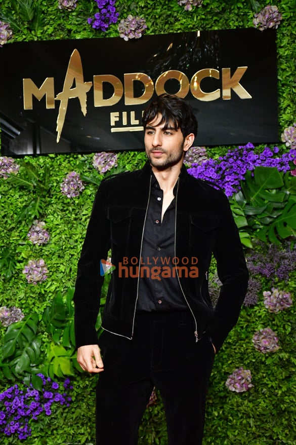 Ibrahim Ali Khan photographed at a celebration of Maddock Films, the studio producing his film Diler