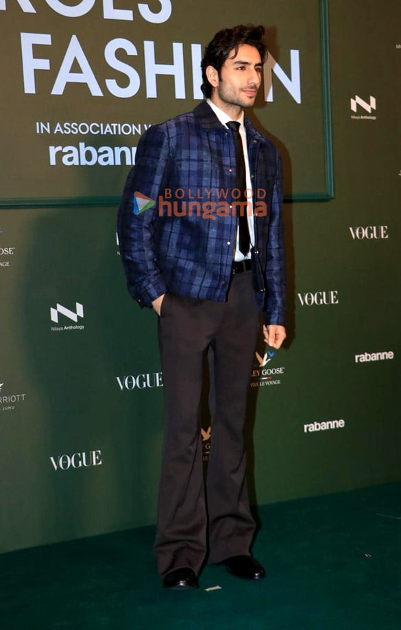 Ibrahim Ali Khan photographed at the Vogue Forces of Fashion event in Mumbai