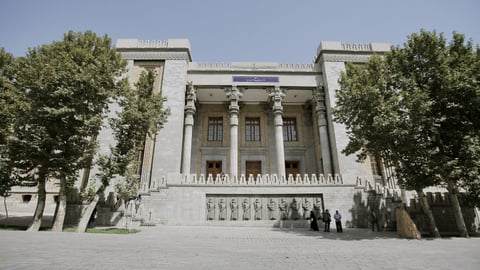 Iran Foreign Ministry headquarters in Tehran where Esmaeil Baghaei announced UK Bulgaria Ukraine non-participation assurances
