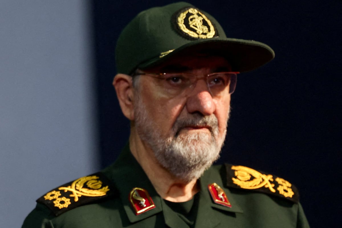 IRGC official attends farewell ceremony for late Supreme Leader Ali Khamenei Tehran July 2026 Reuters