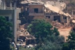 Israeli military vehicles in the Lebanese village of Zawtar al-Sharqiyah in southern Lebanon