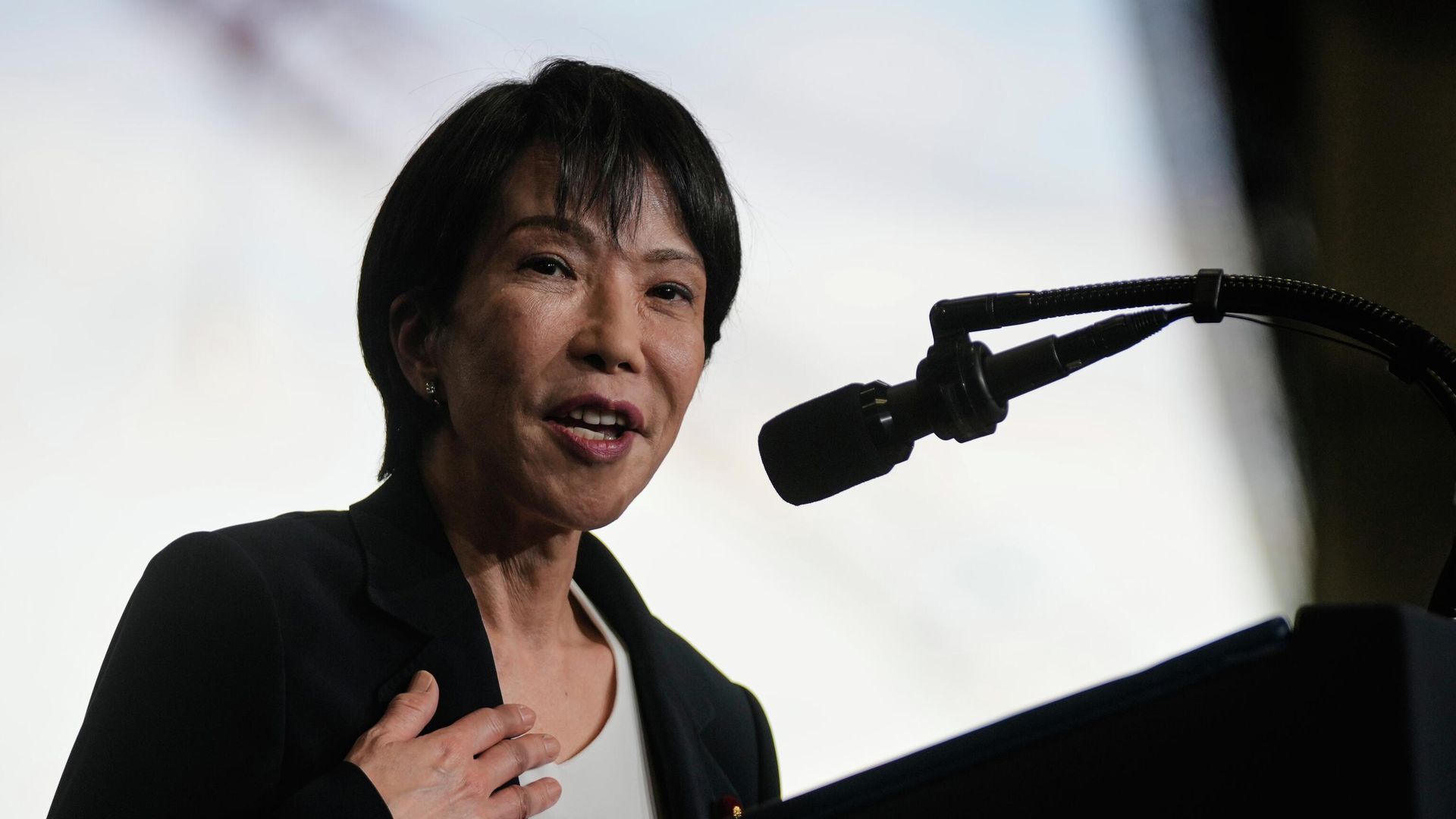 Japan Prime Minister Sanae Takaichi who again refused to name the United States at the 81st Nagasaki atomic bomb anniversary