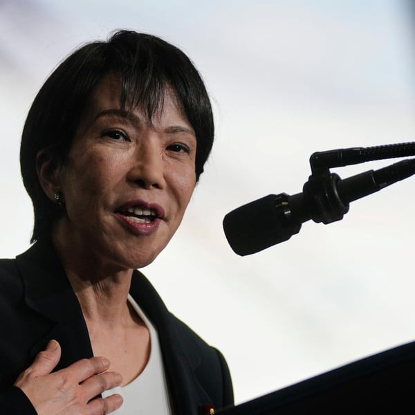 Japan Prime Minister Sanae Takaichi who again refused to name the United States at the 81st Nagasaki atomic bomb anniversary