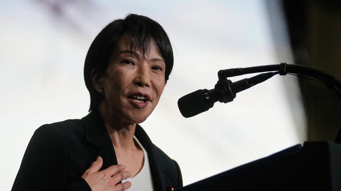 Japan Prime Minister Sanae Takaichi who again refused to name the United States at the 81st Nagasaki atomic bomb anniversary