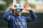 Jesús Made batting for Double-A Biloxi Shuckers Milwaukee Brewers top prospect 2026