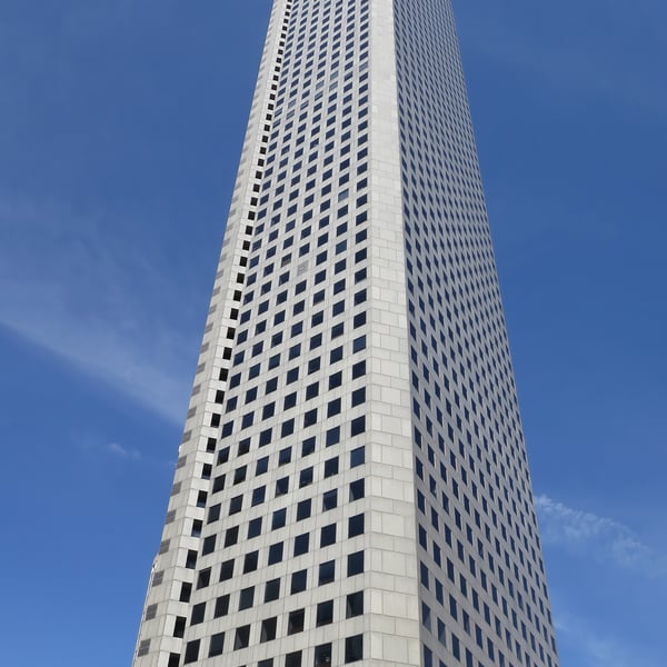 JPMorgan Chase Tower in Houston as bank debanked Polymarket while pursuing its IPO