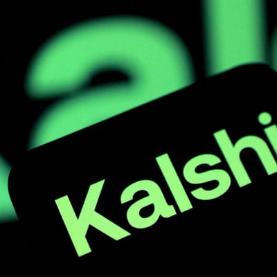 Kalshi prediction market platform logo illustration Reuters 2026