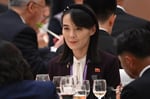 Kim Yo Jong, sister of North Korean leader Kim Jong Un, attends a reception in Beijing in September 2025