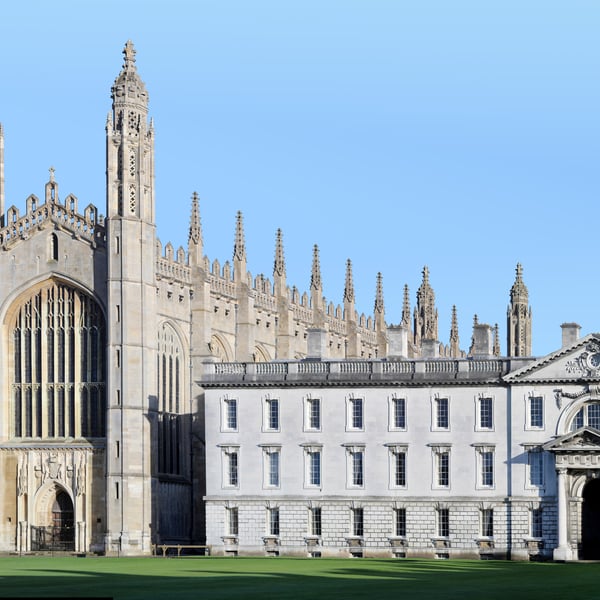 King's College Chapel and Gibbs Building at Cambridge University where Jason Arday became the institution's youngest Black professor in its 800-year history in 2023