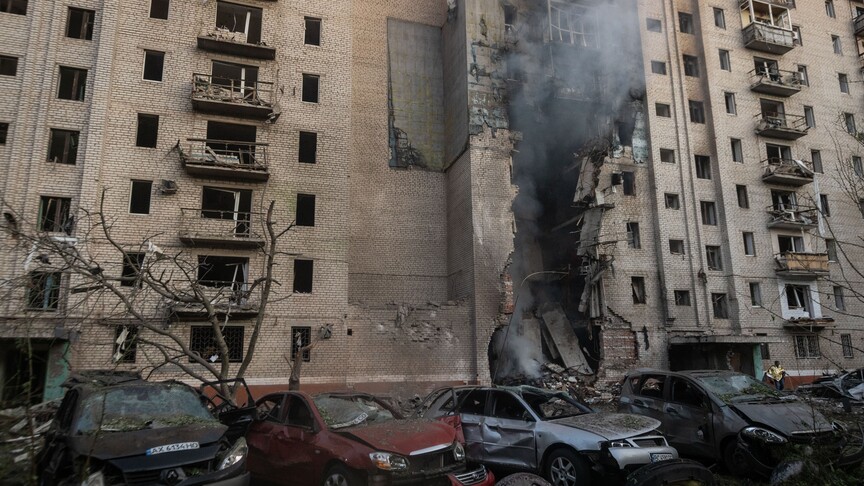 Aftermath of a Russian airstrike in Kramatorsk Ukraine August 2026