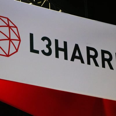 L3Harris Technologies signage at the Air Force Association conference, September 2022