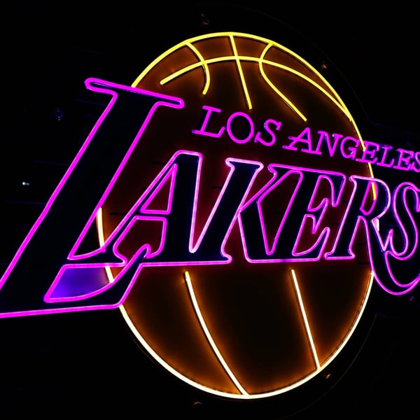 Los Angeles Lakers arena exterior as franchise is sold to Joshua Kushner and Bob Iger for record $12.5 billion in 2026