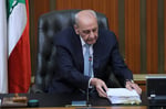 Lebanese Parliament Speaker Nabih Berri at session on death penalty reinstatement August 2026