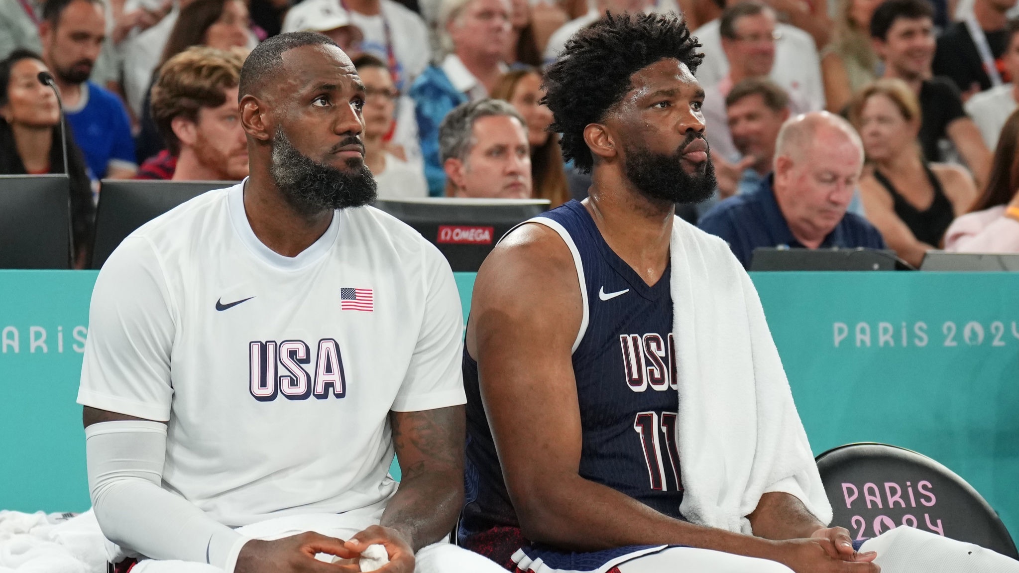 LeBron James and Joel Embiid new Philadelphia 76ers teammates 2026