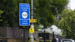 Ultra Low Emission Zone sign in London as UK grapples with record NEET youth inactivity costs