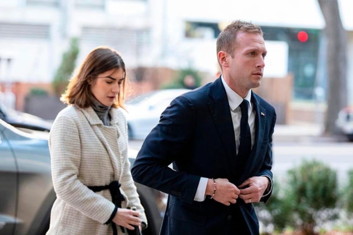 Rep. Max Miller and Emily Moreno arrive at the Capitol for new member orientation in November 2022