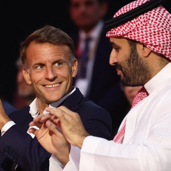 Saudi Crown Prince Mohammed bin Salman and French President Emmanuel Macron in Paris for state visit 2026
