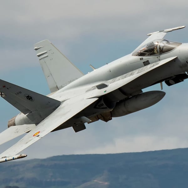 Spanish F-18 fighter jets used by NATO to shoot down unidentified drone over Romania near Moldova border during Ukraine war airspace violations