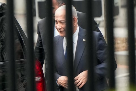 Israeli Prime Minister Benjamin Netanyahu arrives at the White House in Washington DC on July 28 2026 ahead of Gaza withdrawal talks