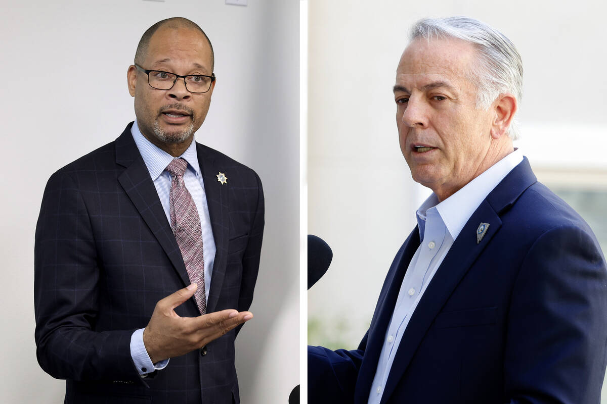 Nevada Governor Joe Lombardo and Attorney General Aaron Ford whose feud over fake electors legislation and prosecution defined the 2026 case