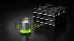 Nvidia AI storage systems in a data center rack for high-performance AI infrastructure