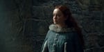 Olivia Cooke as Queen Alicent Hightower facing Aemond at Harrenhal in House of the Dragon Season 3 Episode 7