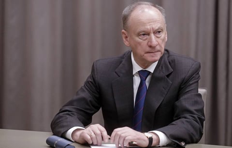 Russian presidential aide and Marine Board chairman Nikolai Patrushev who held maritime logistics talks in Algiers with Algerian officials