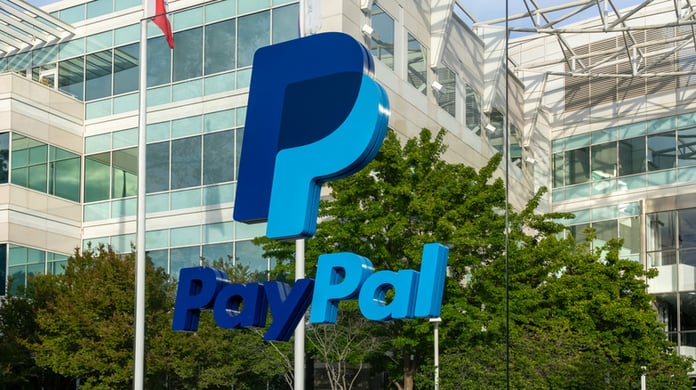 PayPal logo as company rejects Stripe and Advent's $53 billion acquisition offer and demands higher price