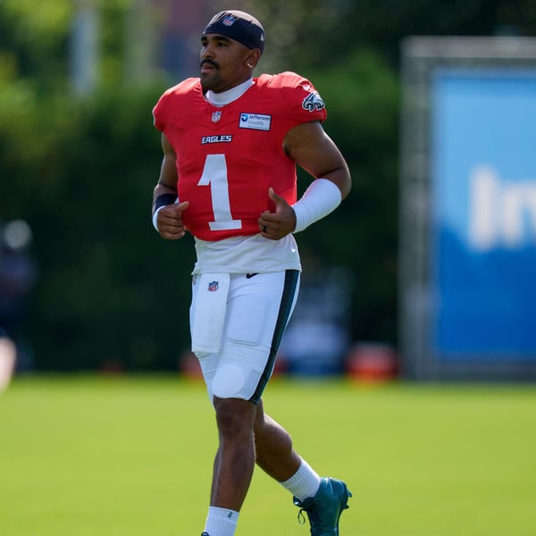Philadelphia Eagles players at training camp during the 2026 NFL preseason