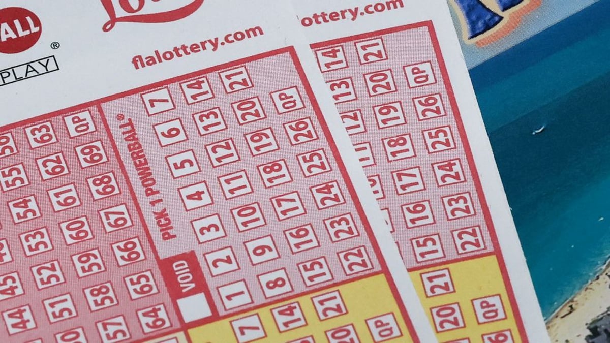 Powerball lottery tickets on display as jackpot reaches $1.04 billion won by single ticket in Quincy Illinois