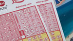 Powerball lottery tickets on display as jackpot reaches $1.04 billion won by single ticket in Quincy Illinois