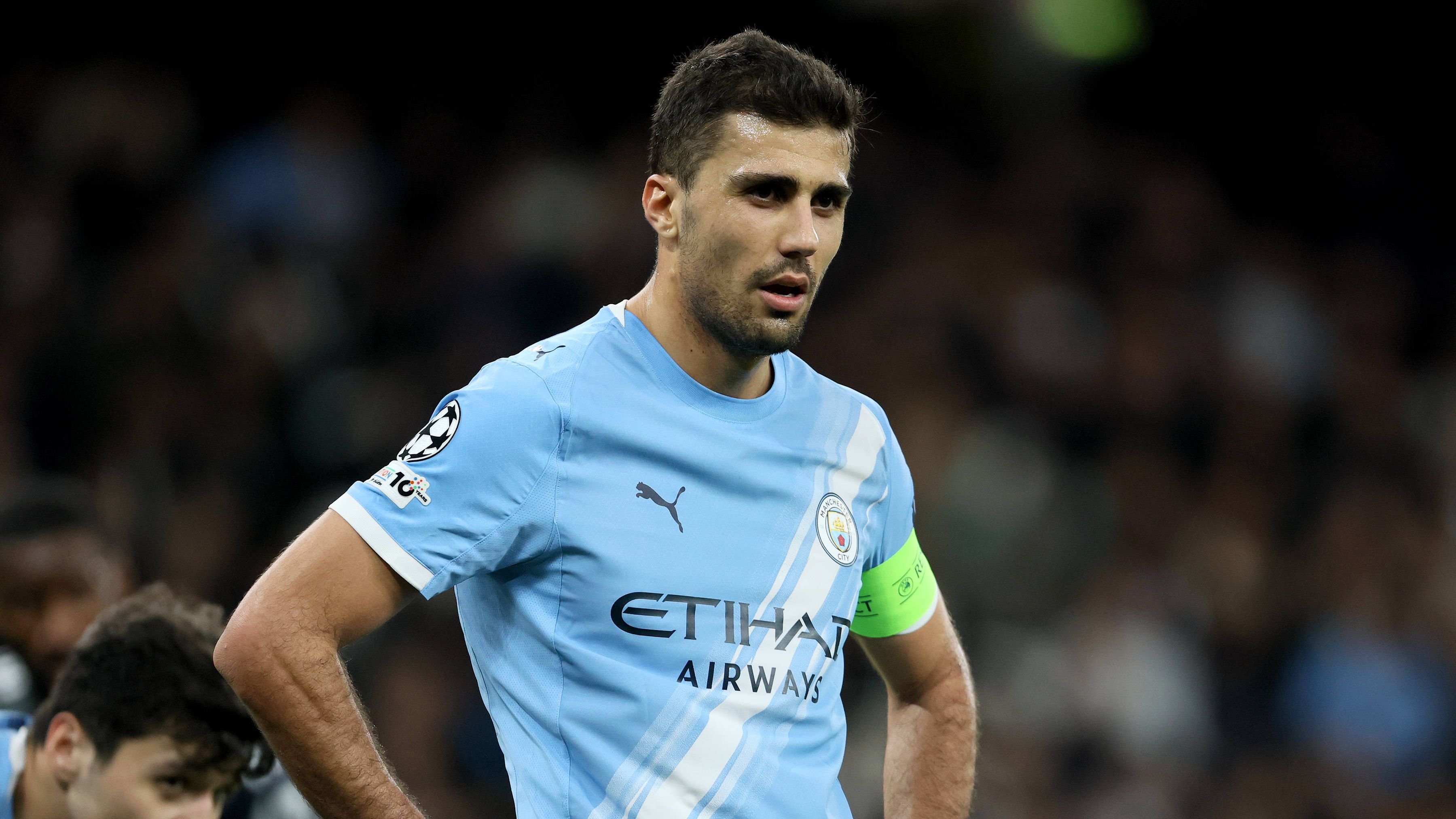 Rodri in action for Manchester City during the 2025-26 season