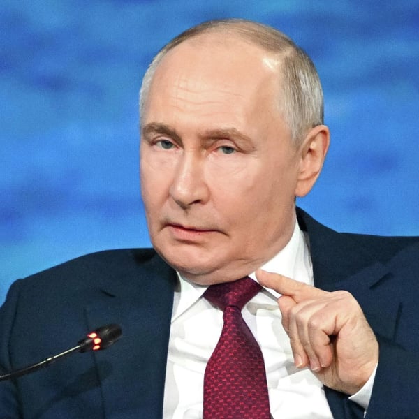 Russian President Vladimir Putin at the St. Petersburg International Economic Forum in June 2026 as Russia deepens ties with China