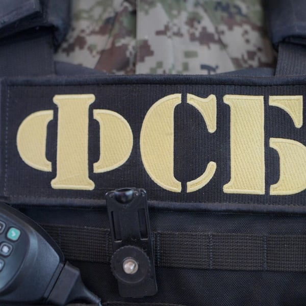 Russian Federal Security Service FSB officers conduct counterintelligence operation after detaining Ukrainian agent in Crimea who mapped air defense positions