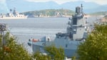 Russian warships Marshal Ustinov Admiral Golovko Arctic naval exercises 2026
