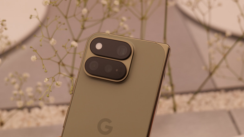 Rear camera module of the Samsung Galaxy Z Fold 8 showing dual 50MP camera setup