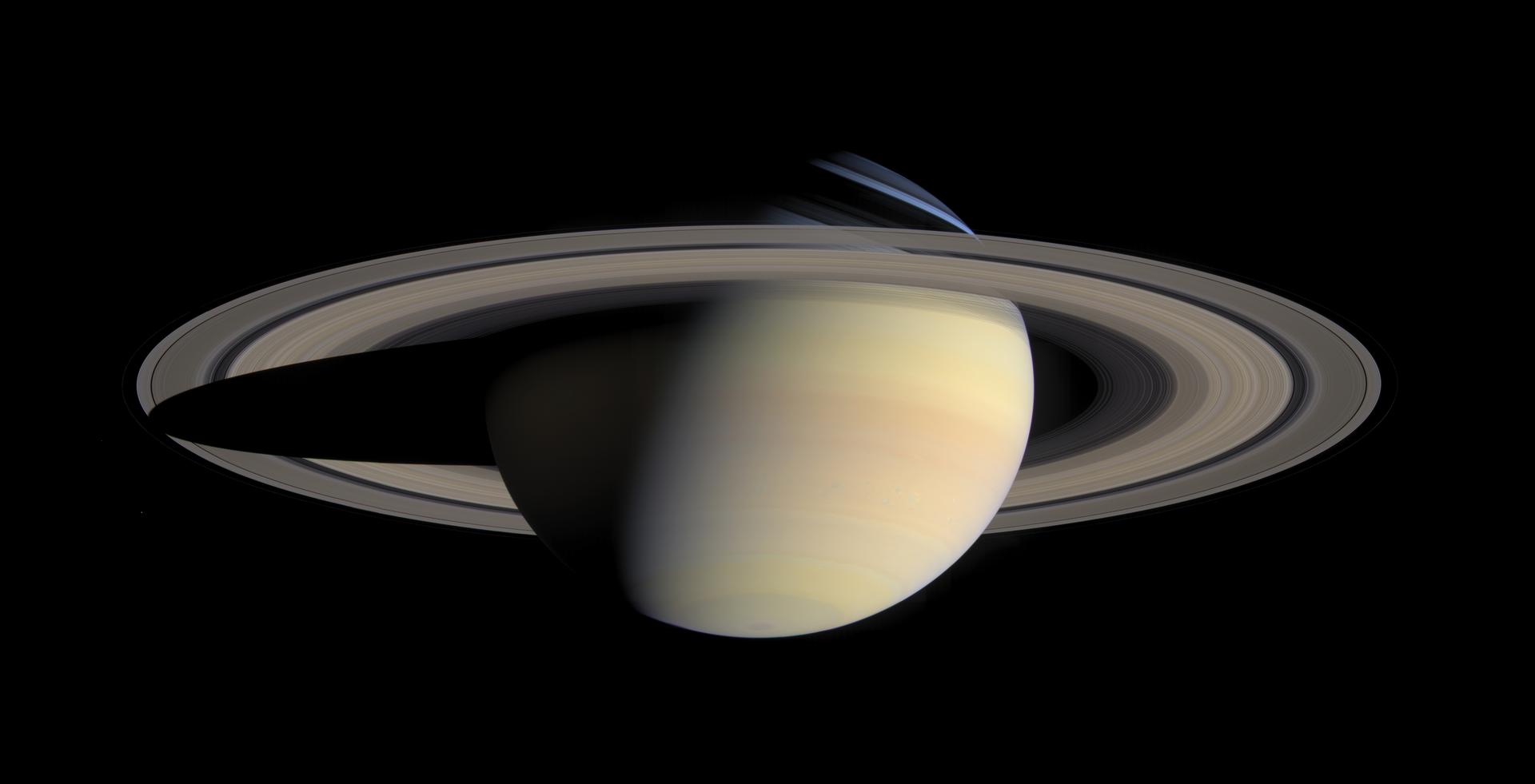 Saturn and its ring system photographed in natural color by NASA's Cassini spacecraft, the planet that rules Capricorn in traditional astrology