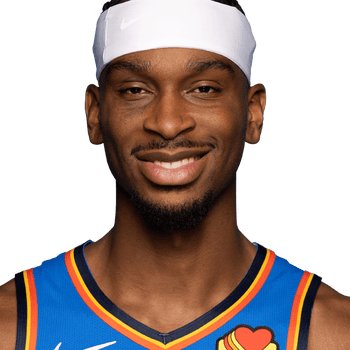 Shai Gilgeous-Alexander of the Oklahoma City Thunder, the two-time NBA MVP who led OKC to the 2026 Western Conference Finals