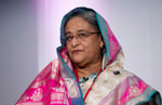 Sheikh Hasina, former Bangladesh prime minister, during her exile in India before her August 2026 speech