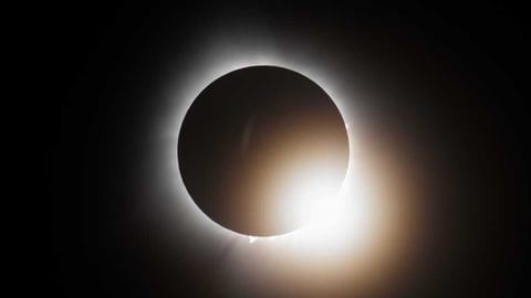 Total solar eclipse showing the solar corona during the August 12 2026 totality