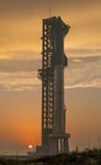 SpaceX Starship rocket photographed during a test flight mission at Starbase Texas in 2023, representing the company's growing launch capabilities as revealed in its first public earnings report