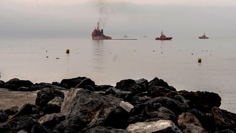 Spanish Civil Protection vessels at Ceuta during migrant crisis August 2026