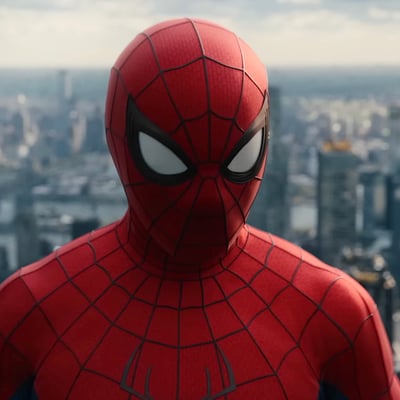 Spider-Man swings over New York City in Spider-Man Brand New Day 2026 Marvel Studios Sony Pictures