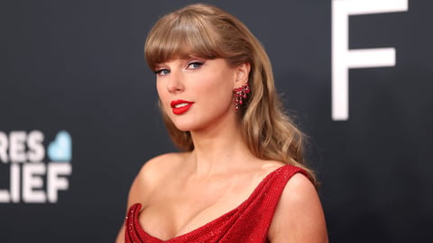 Taylor Swift at an entertainment industry event, whose team filed a copyright claim removing her song august from a Team Trump TikTok video in August 2026