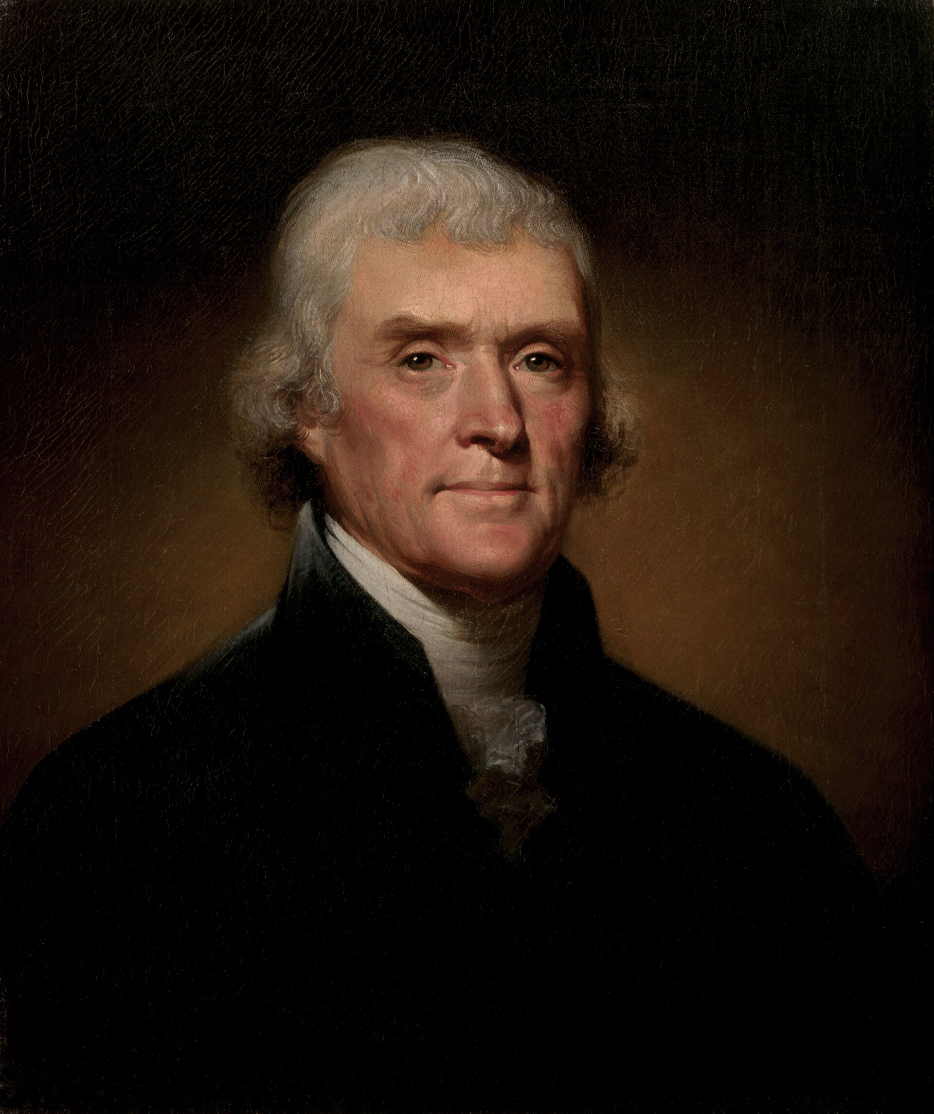 Thomas Jefferson painted by Rembrandt Peale in 1800, the year the presidential election deadlocked and went to the House of Representatives