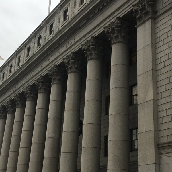 Thurgood Marshall US Courthouse in Manhattan where Luigi Mangione's federal hearing took place